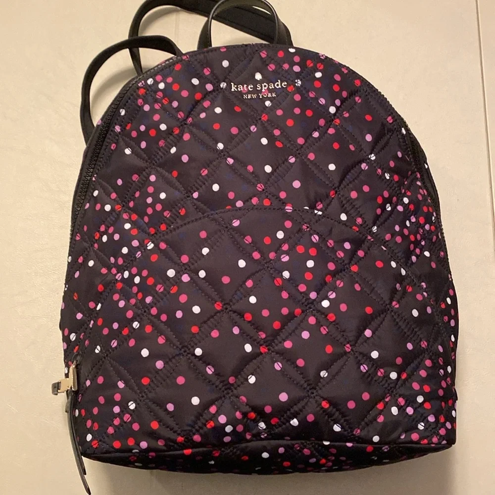 NWOT Kate Spade Karissa Quilted Confetti Large Backpack